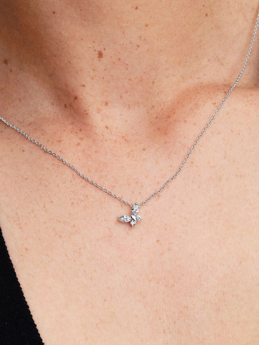 Collana Farfalla Luminosa Argento Sterling 925 Pandora 394266C01-45