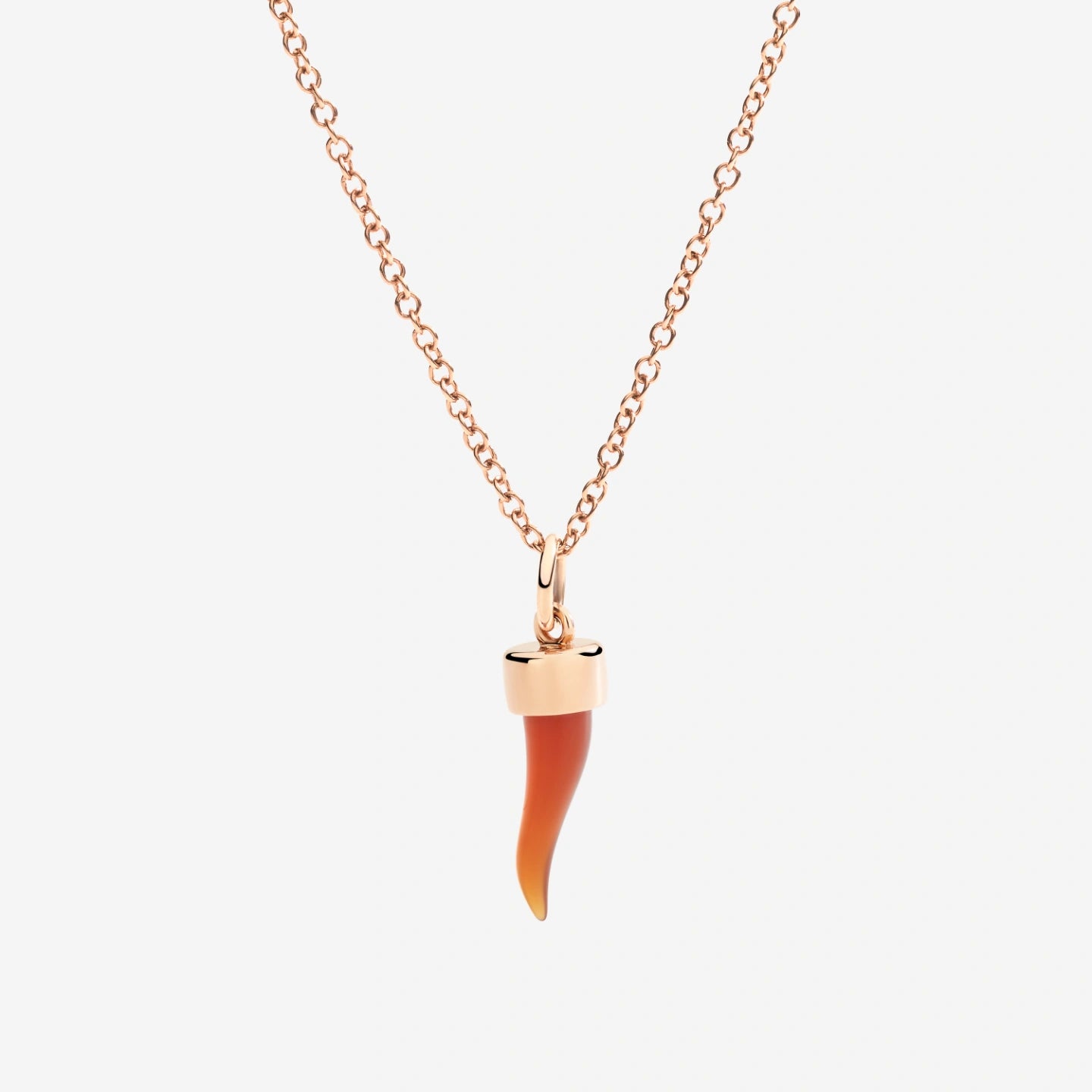 Ciondolo Corno Oro Rosa 9 Kt E Corniola Dodo DMC5014_HORNX_CY09R