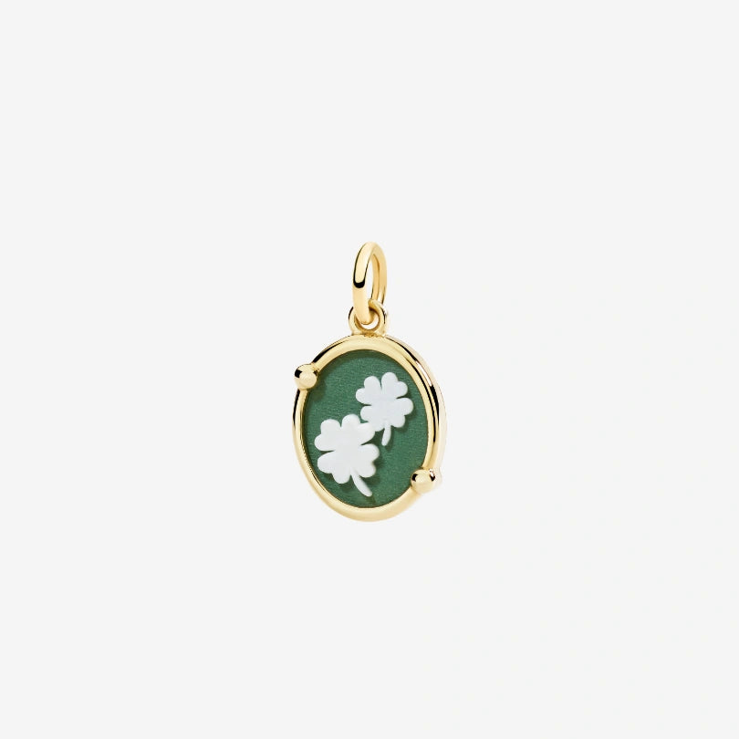 Ciondolo Cammeo Quadrifoglio Dodo DMC5016_CAMEO_VE09G
