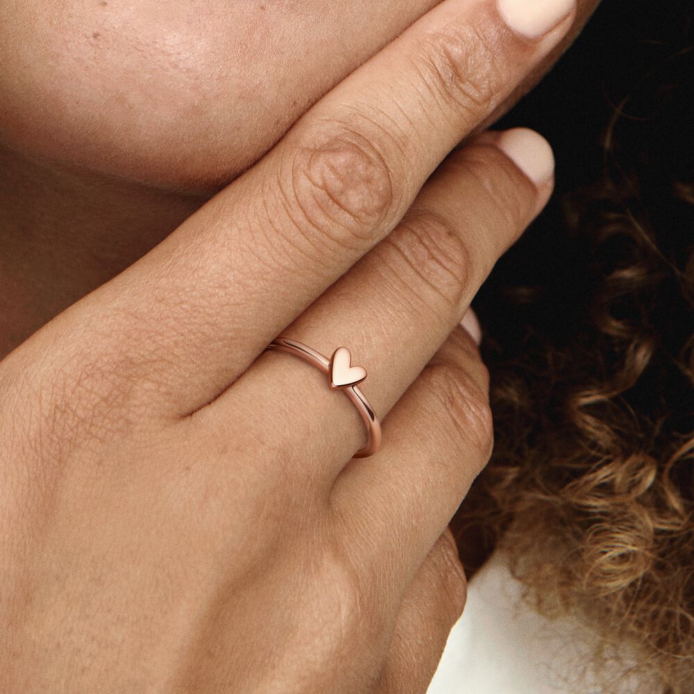 Pandora Asymmetric Heart Ring 180092C00