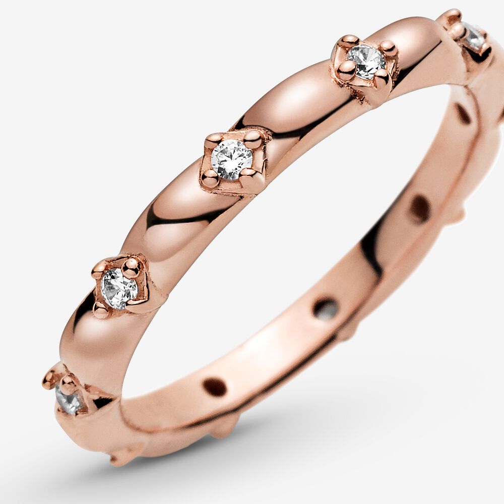 Pandora Rose Flower Petals Band Ring 188791c01