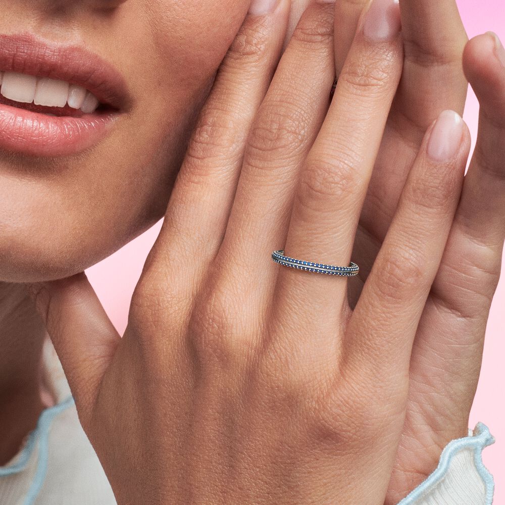 Pandora ME Blue Luminous Stones Ring 199679C03