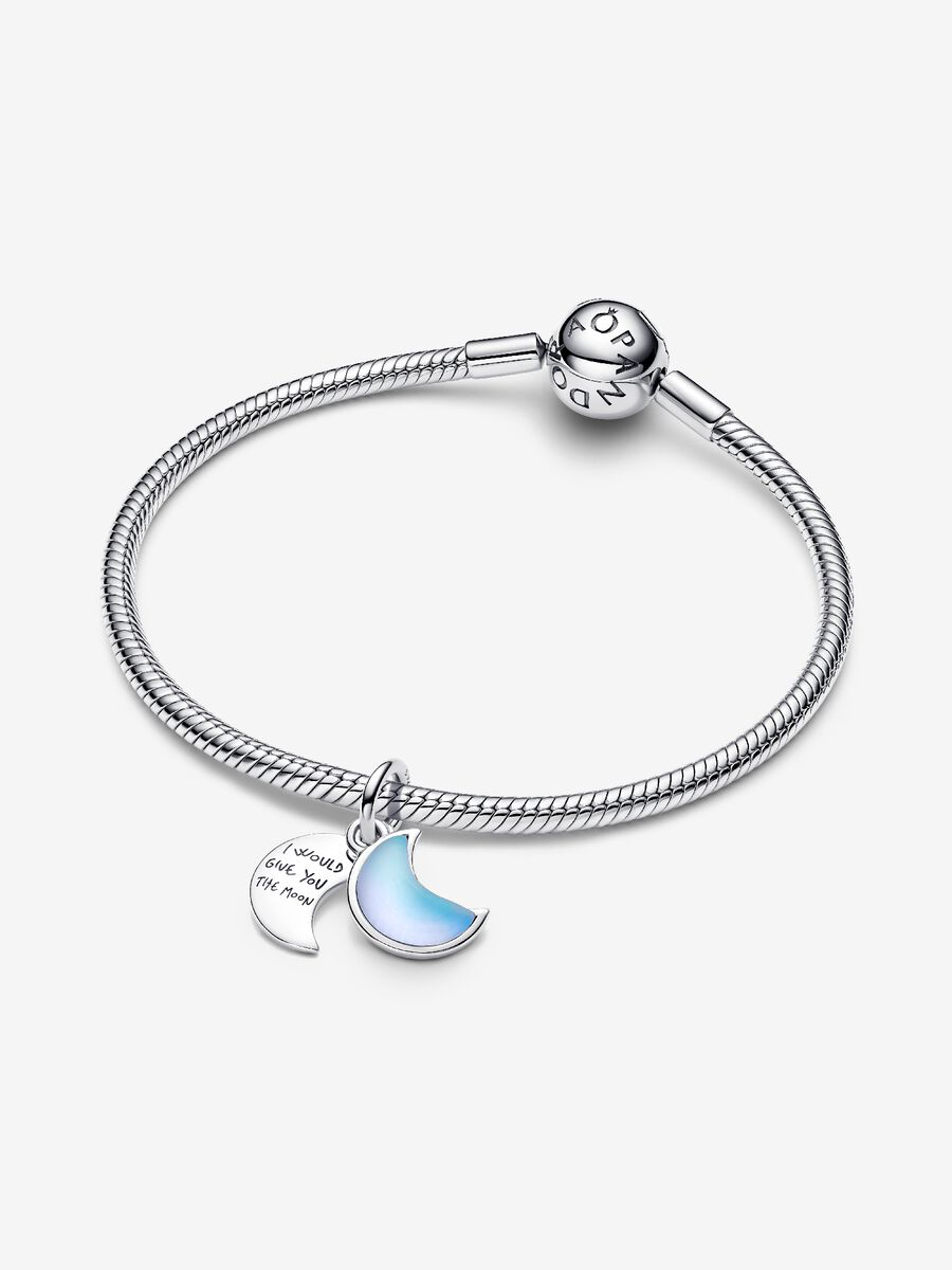 Charm Pendente Doppio Luna Crescente "I Would Give you the Moon" Argento Sterling 925 Pandora 794272C01