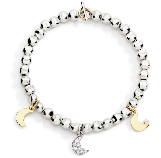 Sterling Silver Mini Pepita Bracelet Dodo DBC6000-PEPIT-MIX9A