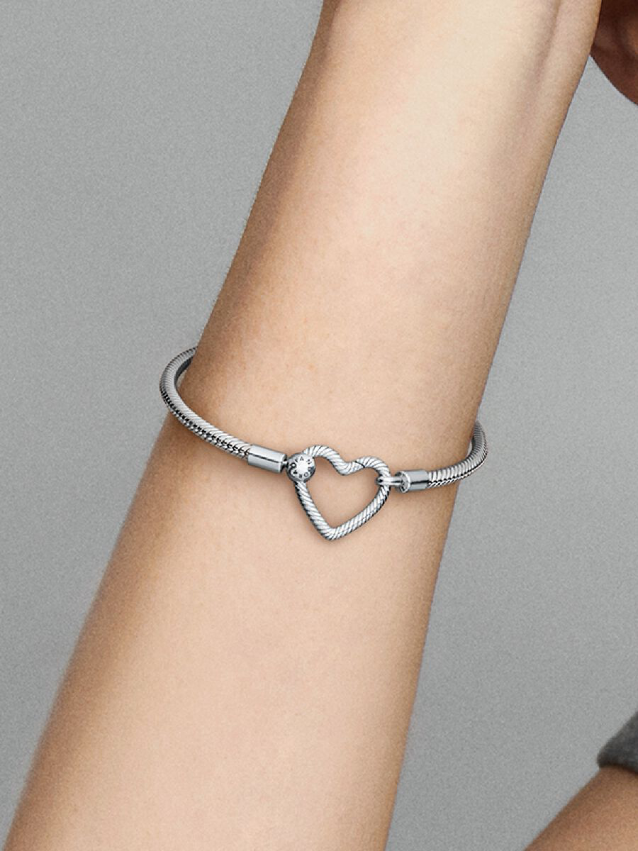 Bracciale Moments con Chiusura a Cuore Componibile Pandora 599539C00