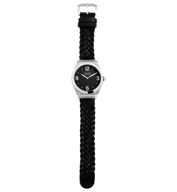 Black And Steel Watch Black Steel and Leather 37 Mm Dodo Wad6ne
