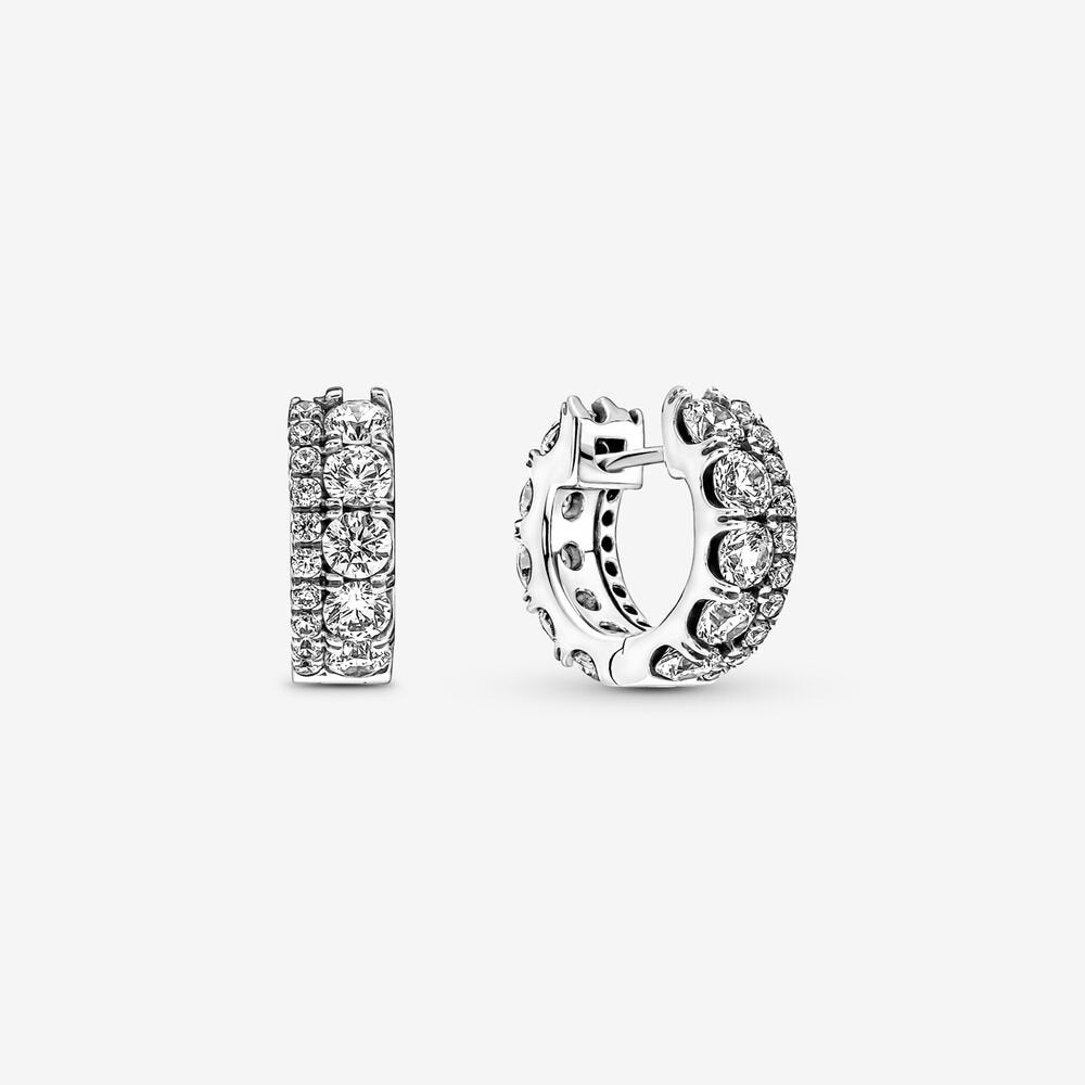 Orecchini Cerchi Luminosi Pandora 290058C01