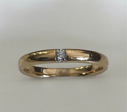 Anello Oro Rosa E Diamante Crivelli 370-XR7906