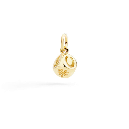 Ciondolo Dado Oro Giallo & Tsavorite Dodo DMC6010-DICES-0TZ9G