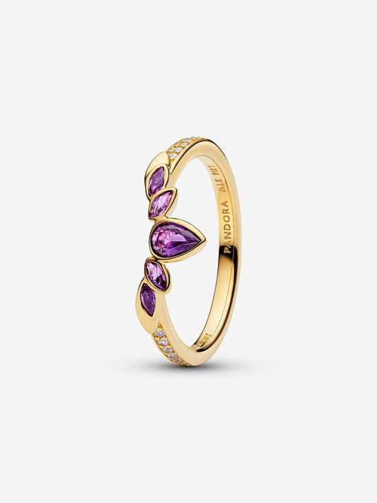 Principesse Disney, Frozen, Anna, Anello Tiara Placcatura in Oro 14k Pandora 164135C01