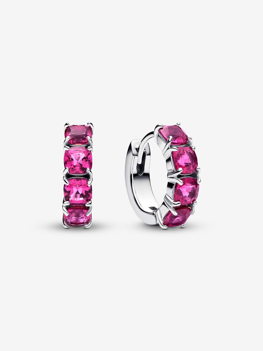 Orecchini Cerchi Cristalli Rosa Scuro
Argento Sterling 925 Pandora 293851C02