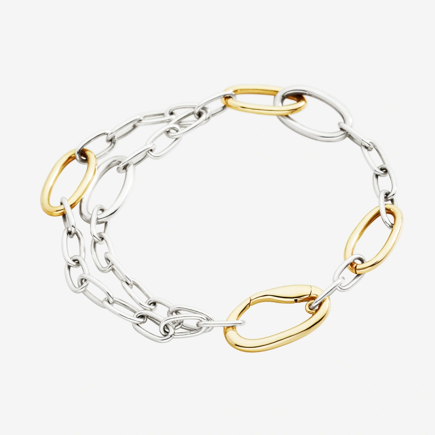 Bracciale Essential Argento E Argento Dorato 18 kt Dodo DBC5001_ESSEN_00YAG