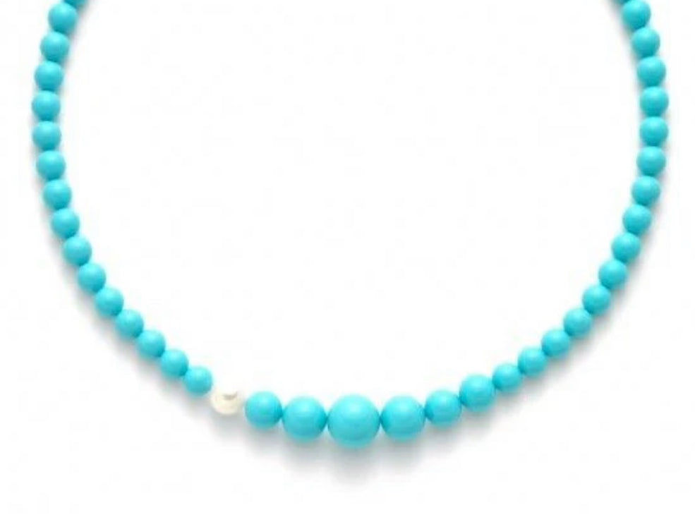 Collana Miluna “Terra e Mare”in Pasta di Corallo Turchese PCL4664