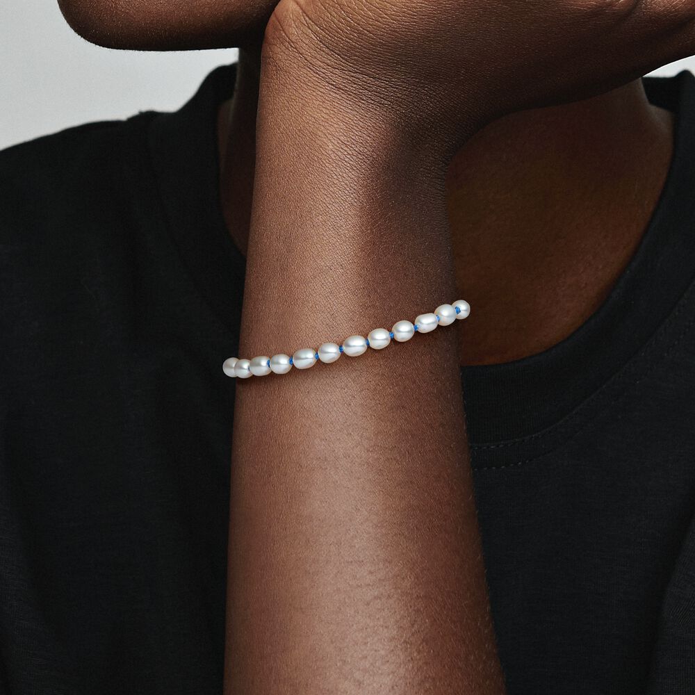 Bracciale con Perle Coltivate d'Acqua Dolce Rifinito a mano Pandora 591689C01