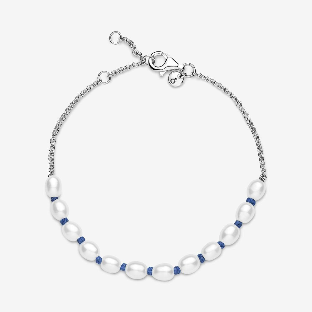 Bracciale con Perle Coltivate d'Acqua Dolce Rifinito a mano Pandora 591689C01