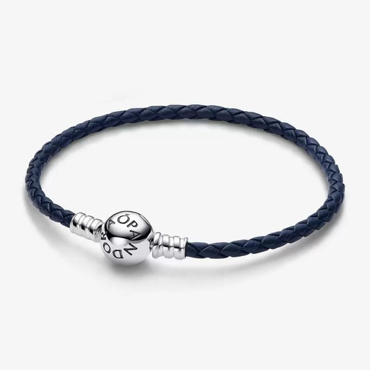 Bracciale in Pelle Blu Pandora 592790C01