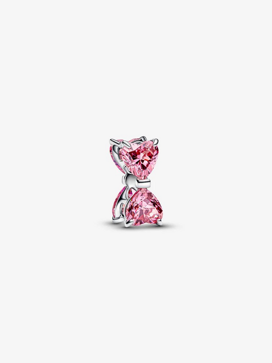 Charm Fiocco Luminoso Rosa Argento Sterling 925 Pandora 794253C01