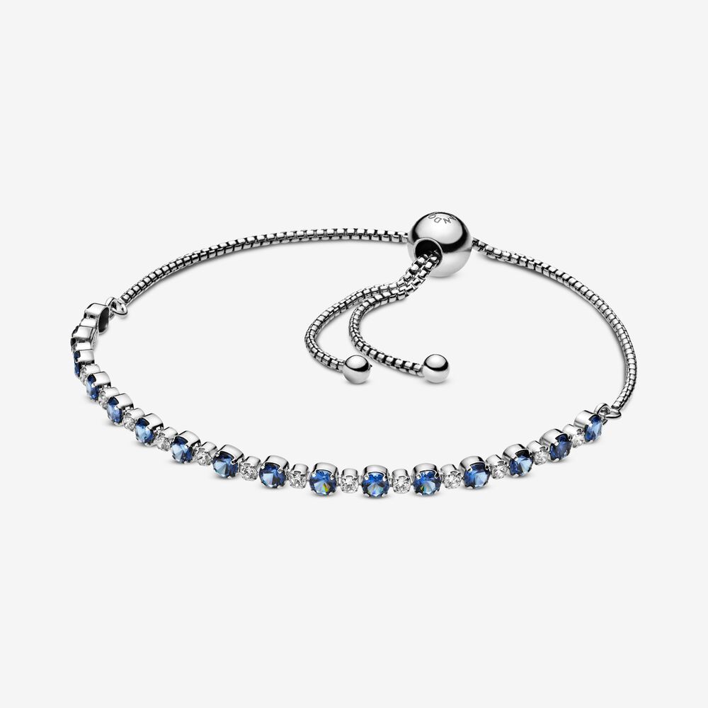 Bracciale Blu Scintillante Con Chiusura Regolabile Pandora 599377c01
