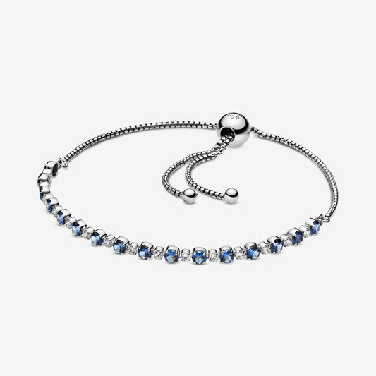 Sparkling Blue Bracelet With Adjustable Closure Pandora 599377c01