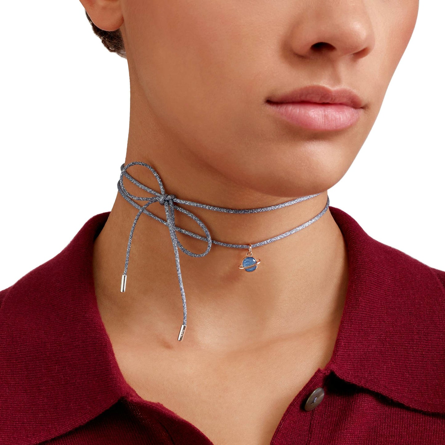 Ciondolo Pianeta Oro Rosa e Smalto Dodo DMC5015-UNIVE-EBPG9