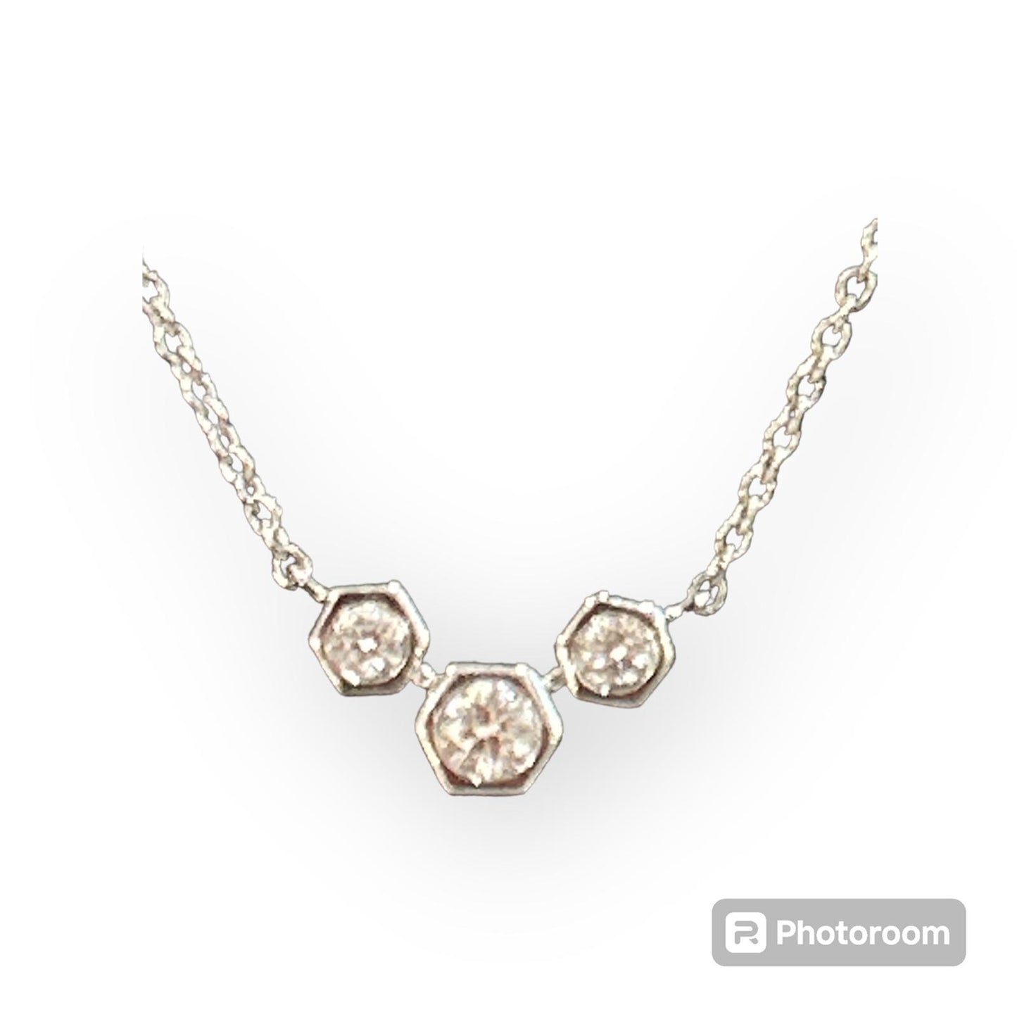 Girocollo Tris Diamanti Oro Bianco 18 Kt Crivelli 370-XN6952