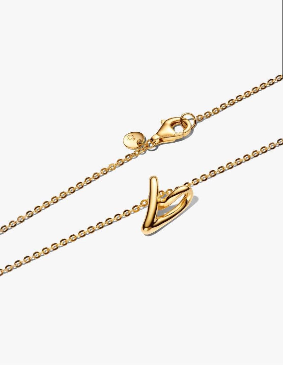 Collana Cuore Piccolo Linea Sinuosa Finitura in Oro Pandora 364360C00-45