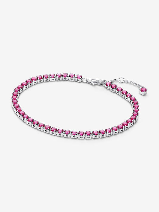 Bracciale Tennis Cristalli Rosa Scuro
Argento Sterling 925 Pandora 591469C04