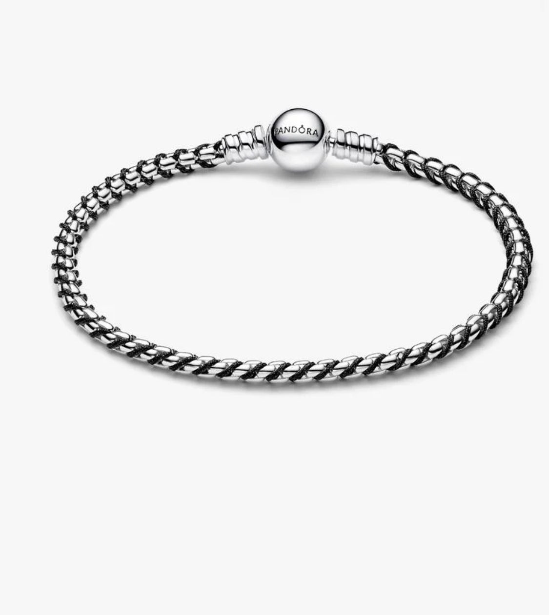 Bracciale Intreccio Tessuto Nero Pandora 593816C02