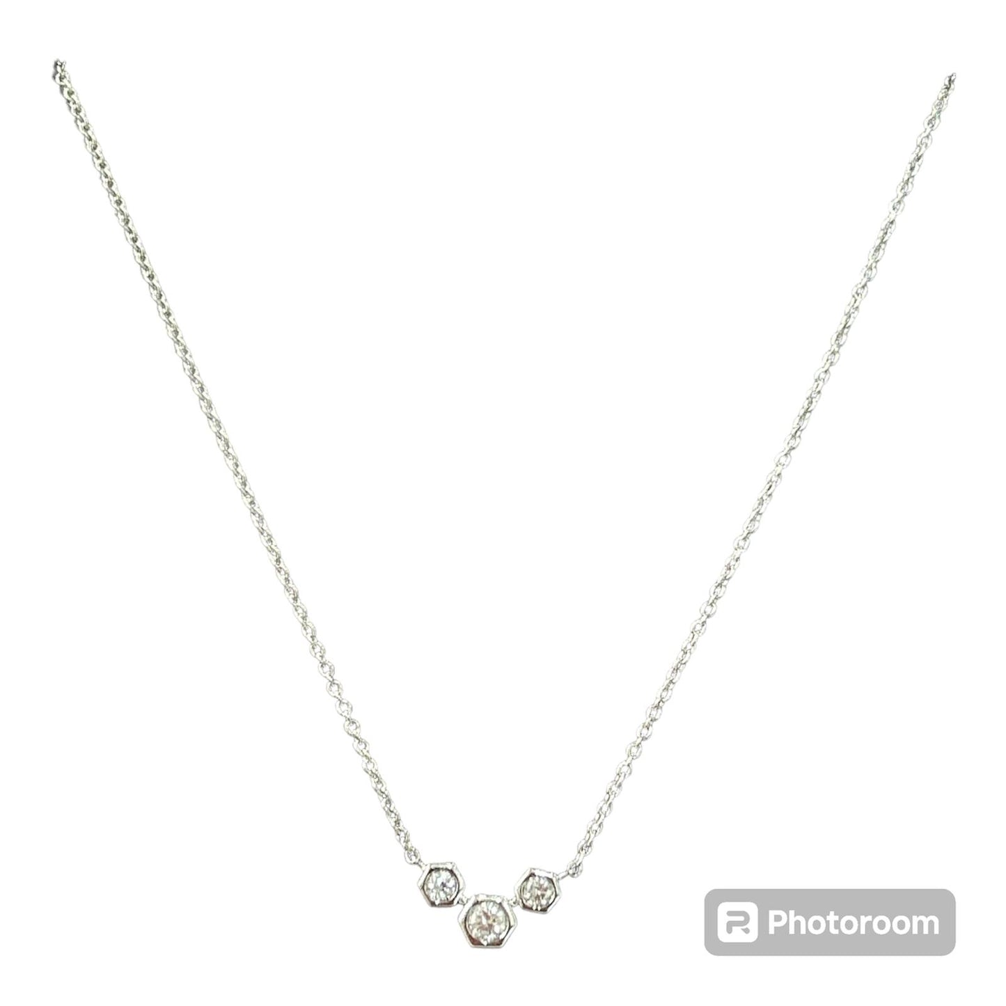 Girocollo Tris Diamanti Oro Bianco 18 Kt Crivelli 370-XN6952
