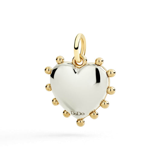 Ciondolo Cuore con Malachite Dodo DMC6015-HEART-MYA9G