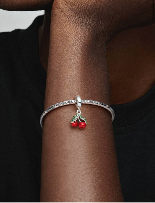Charm Pendente Ciliegie Argento Sterling 925 Pandora 791583C01