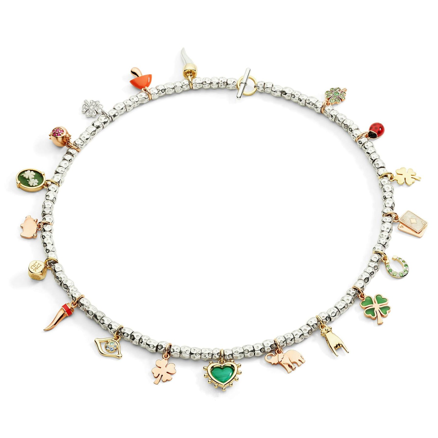 Ciondolo Cuore con Malachite Dodo DMC6015-HEART-MYA9G