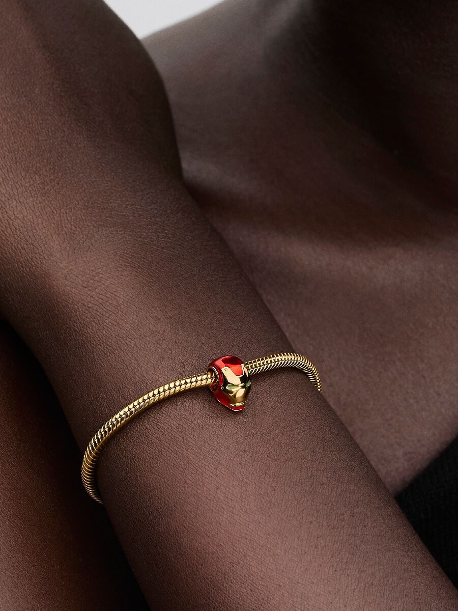 Marvel, Avengers, Elmo di Iron Man Placcatura in Oro 14k Pandora 764213C01