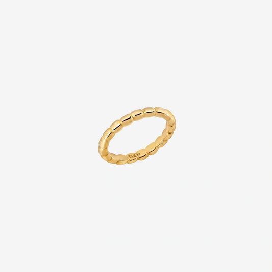 18Kt Yellow Gold Granelli Ring Dodo DAC3002_GRANX_000OG
