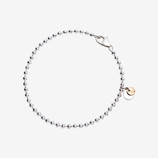 Bracciale Bollicine Argento e Oro Rosa 9 Kt Dodo DBB2001_BOLLI_0009A lo