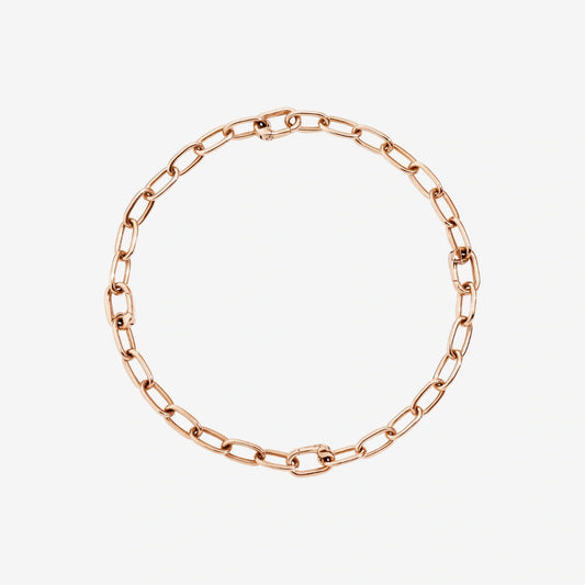 Bracciale Maglie Apribili Essentials Argento Dorato Oro Rosa Dodo DBC1001_CHAIN_00RAG