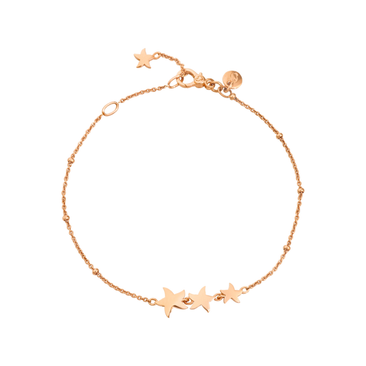 9 kt Rose Gold Star Bracelet Dodo DBC1005_STAR4_0009R