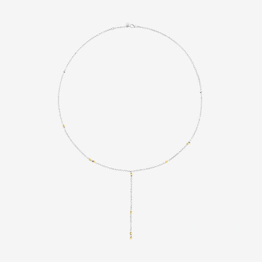 Collana Rosario Argento Oro Giallo 18 Kt Dodo DCC4001_GRANX_000OA