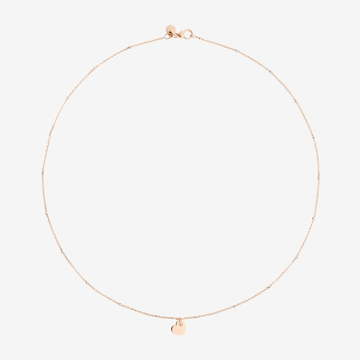 Mini Heart Necklace 9 Kt Rose Gold Dodo DCC4003_HEART_0009R