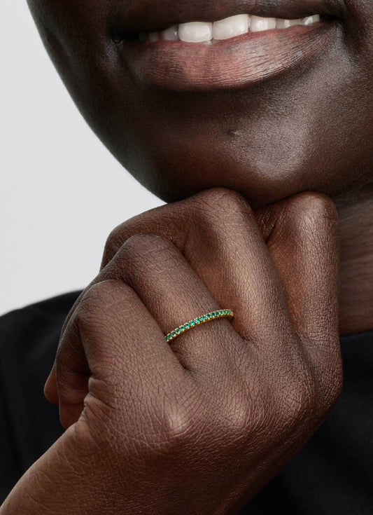 Anello Pavè Fascia Sottile Verde
Pandora 162999C03