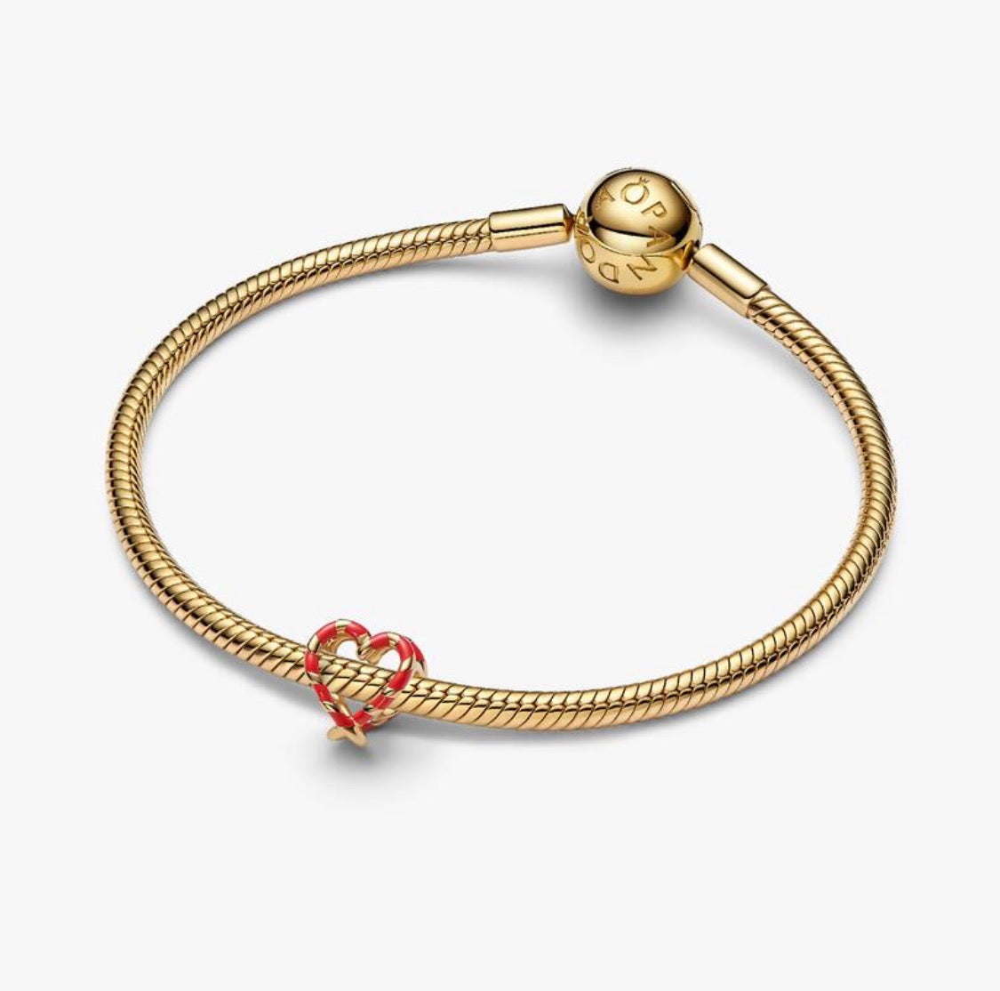 Charm Openwork Cuore di Bastoncini di Zucchero Pandora 765063C01