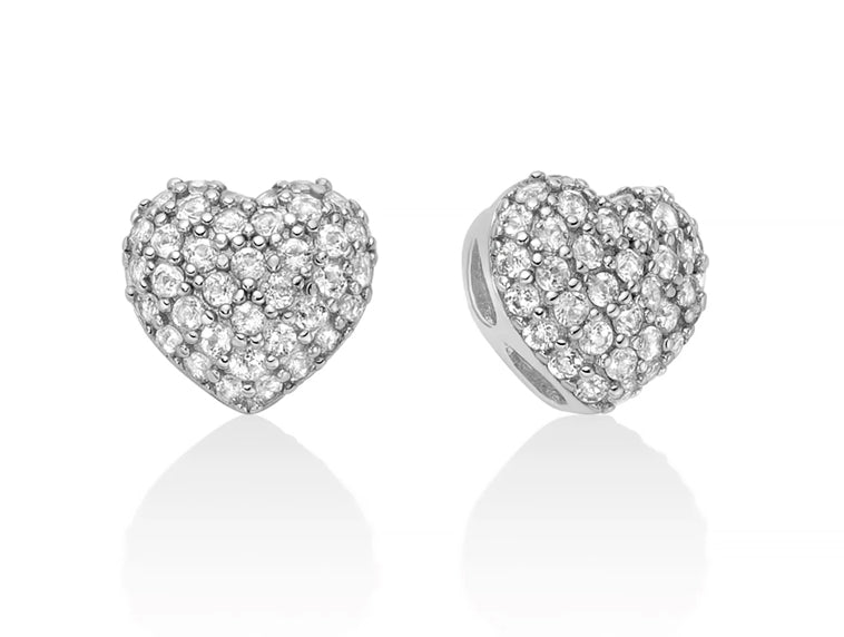 Orecchini “Giochi di Luce” a Lobo in Argento925 e Topazi con Cuore Miluna ERD3110