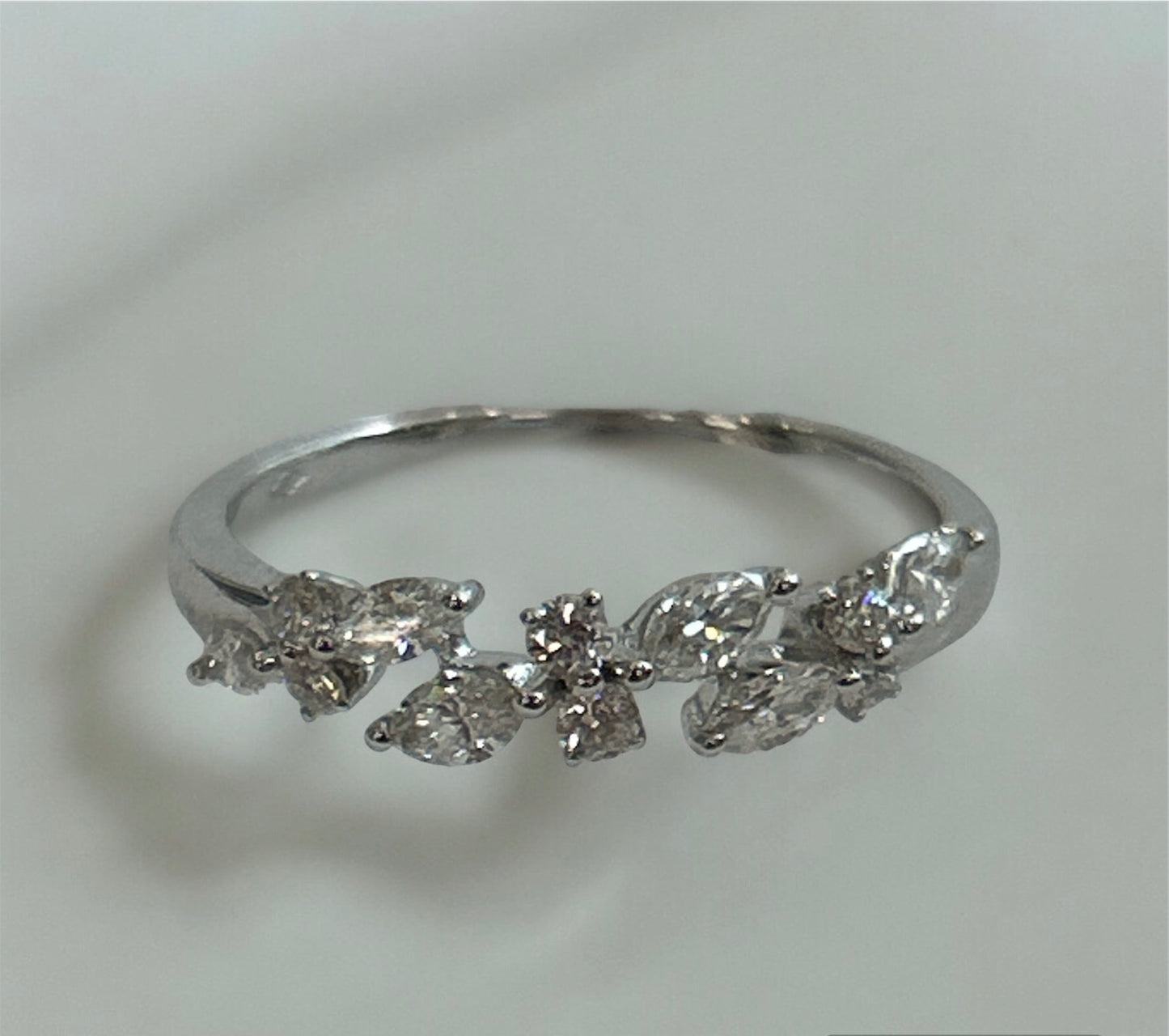 Anello Marquise Oro Bianco 18 Kt Crivelli 370-XR7881