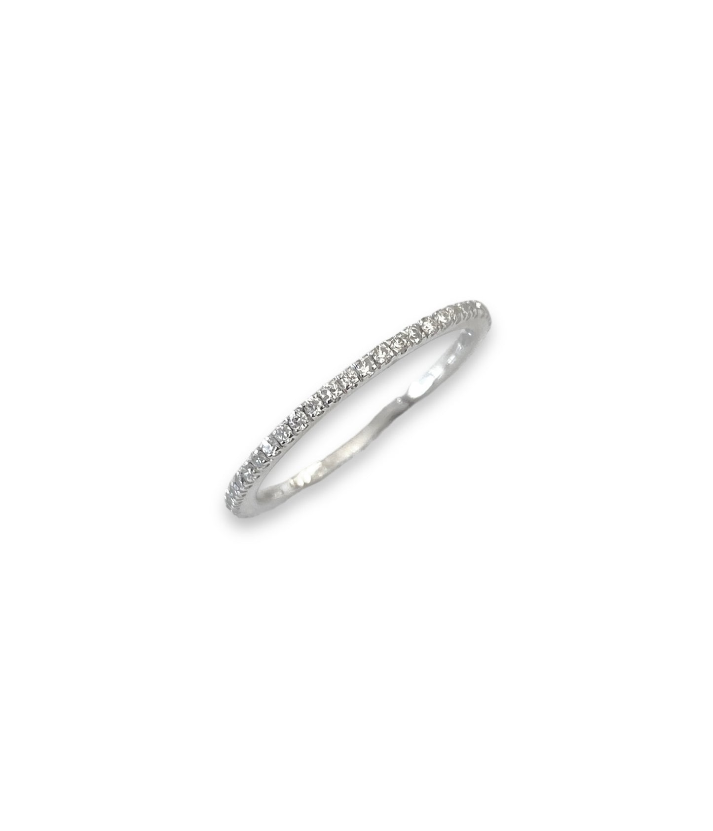 Anello Girodito Oro Bianco 18 Kt E Diamanti Crivelli 234-2735