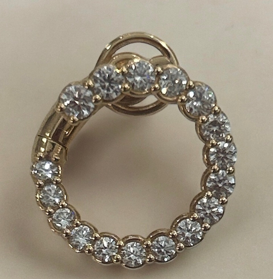 Orecchini Spirale Oro Rosa 18 Kt E Diamanti Crivelli 274-CRB124