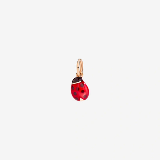 Ladybug Pendant in 9 Kt Rose Gold and Red Enamel DMB9009_LADYS_ERO9R