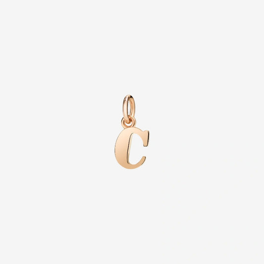 Ciondolo Lettera C Oro Rosa Dodo DMB2006_LETCL_0009R