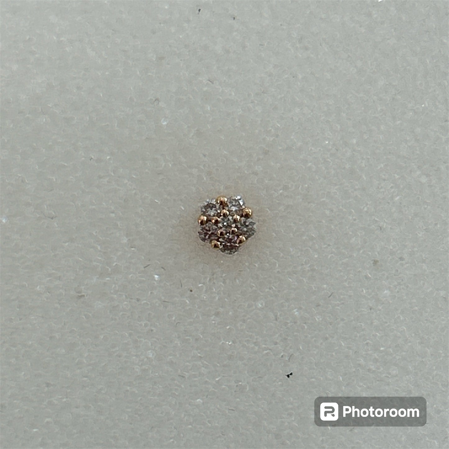 Orecchini Fiore Pavé Oro Rosa 18 Kt E Diamanti Crivelli 370-XE3029