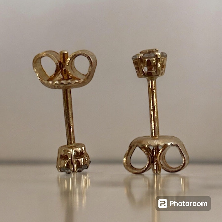 Orecchini Fiore Pavé Oro Rosa 18 Kt E Diamanti Crivelli 370-XE3029