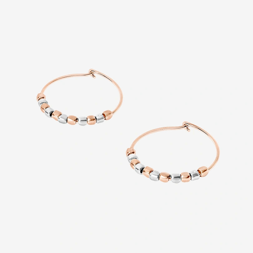 Orecchini Mini Granelli Argento & Oro Rosa Dodo DOC1000_GRANX_0009A